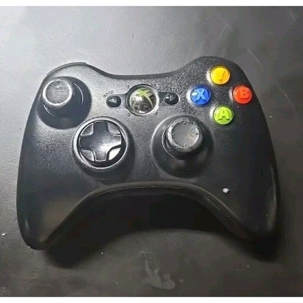 Official Microsoft Xbox 360 Black Wireless Controller Genuine Original OEM